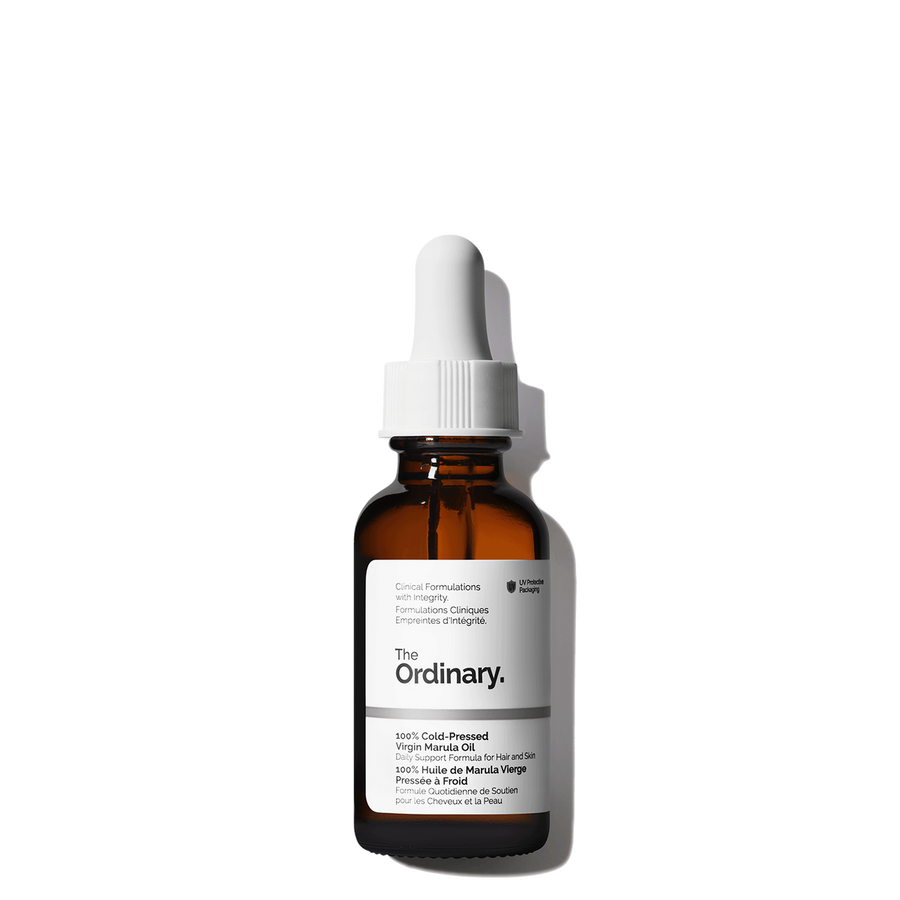 The Ordinary 100% Cold-Pressed Virgin Marula Oil for improved radiance and antioxidant protection